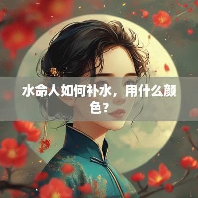 水命人如何补水，用什么颜色？