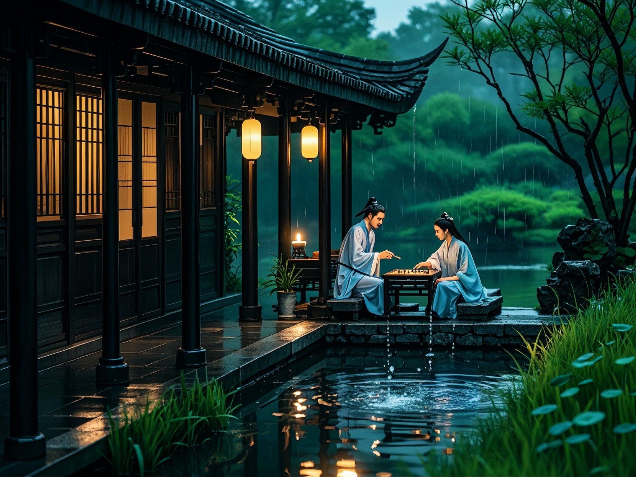 AI绘图：用AI重现古诗词中的梅雨江南
