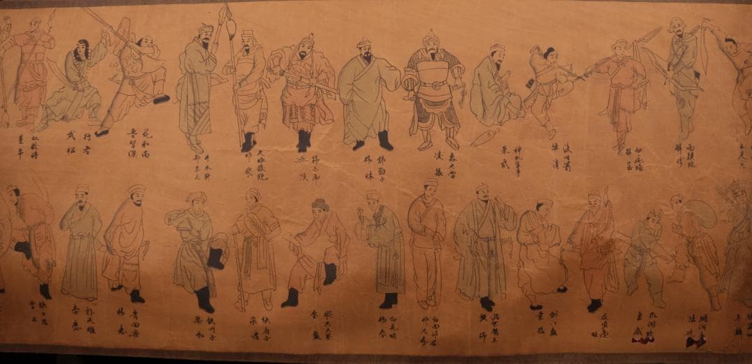 绢上梁山：黄慎笔下的108绢本古画传奇
