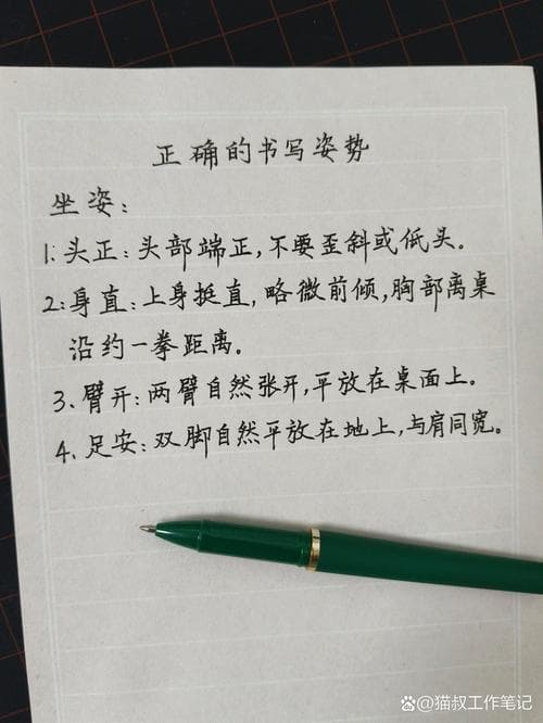 初学者硬笔书法指南：选择工具、姿势与练习技巧全解析