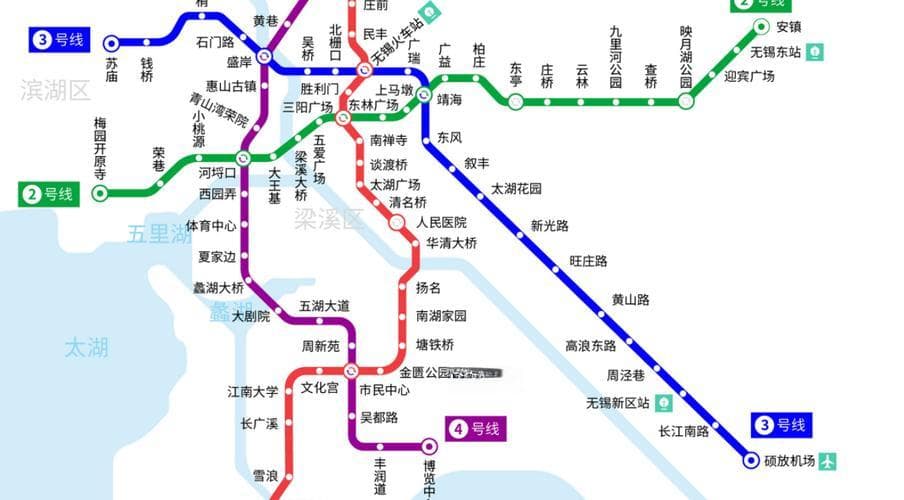 无锡3号线地铁站线路-无锡地铁线路图