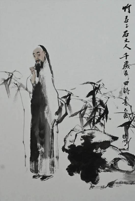 范曾《女娲补天》：神话艺术展上的瑰宝