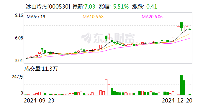 冰山冷热拟定增募资1.96亿元 加码涡旋压缩机业务