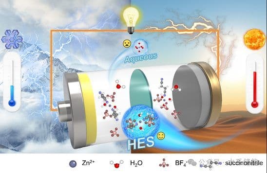 -45~70℃，可用于圆柱型锌电池的锁水型共晶电解质