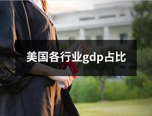 美国各行业GDP占比及发展趋势分析