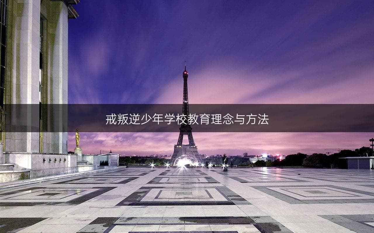 戒叛逆少年学校教育理念与方法