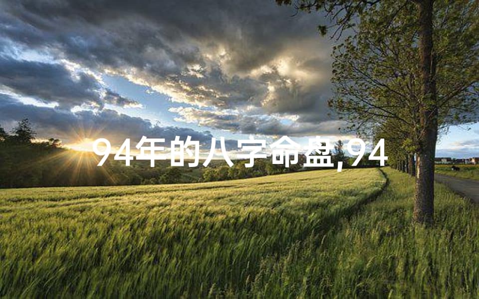 94年的八字命盘,94年八字命盘揭秘：运势解析与人生指引