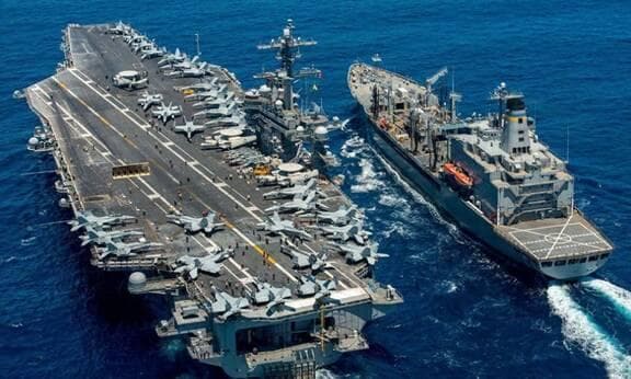 美国核动力航母战斗群究竟有多强，轻松碾压各国海空军