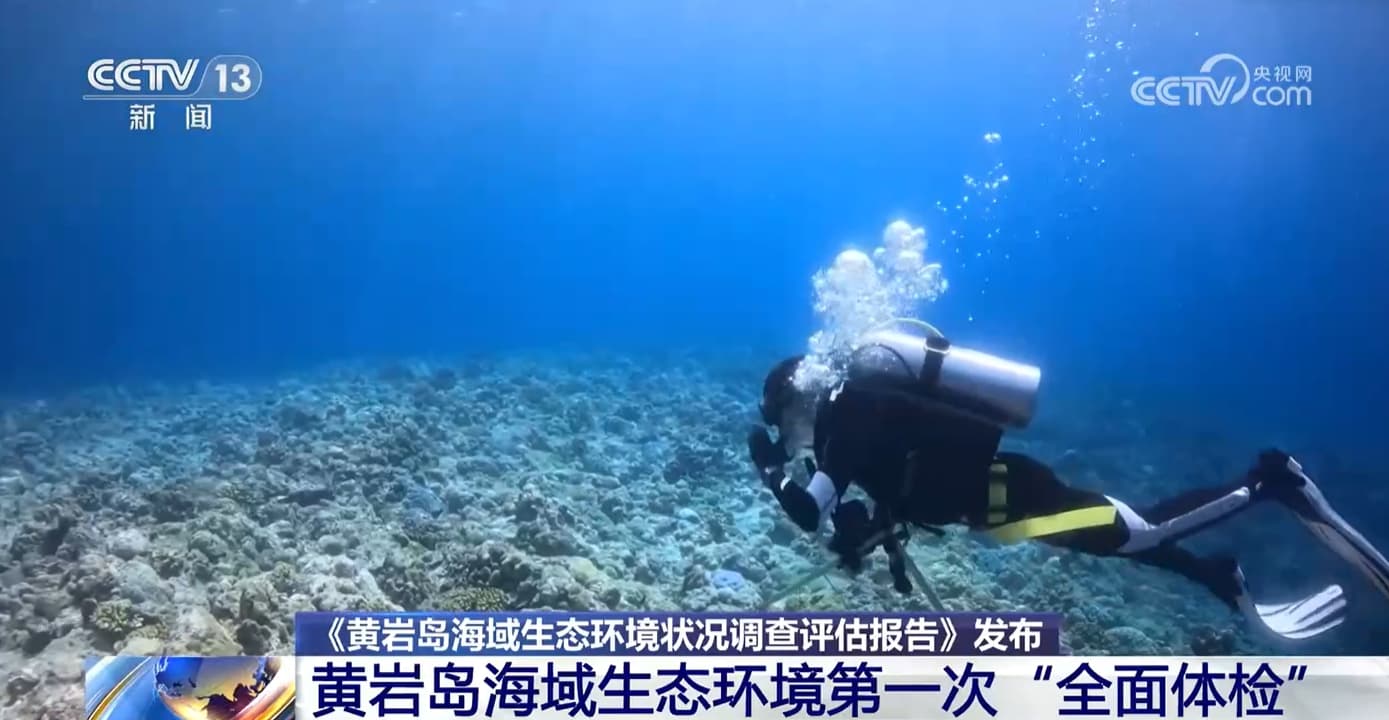 黄岩岛首次生态“体检”：环境质量优，珊瑚礁生态媲美大堡礁