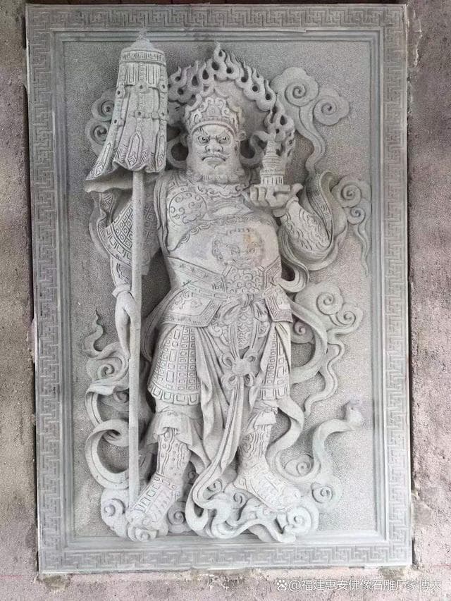 石雕四大天王：守护各自重天的护法神（多图欣赏）