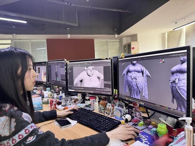 《哪吒2》幕后的山东制作团队 制作敖光的龙牙刀用了一年半