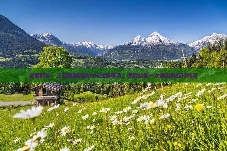 全面解析：三亚旅游的魅力与注意事项，保证给你一次难忘的旅行体验