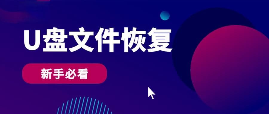 U 盘文件删除如何恢复？5 个新手小白的恢复方法！