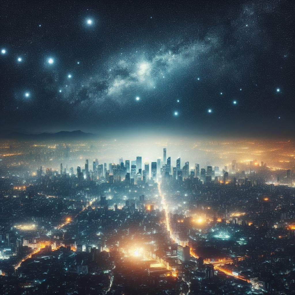 为何满目繁星渐渐少见？揭秘夜空中的“噪音”