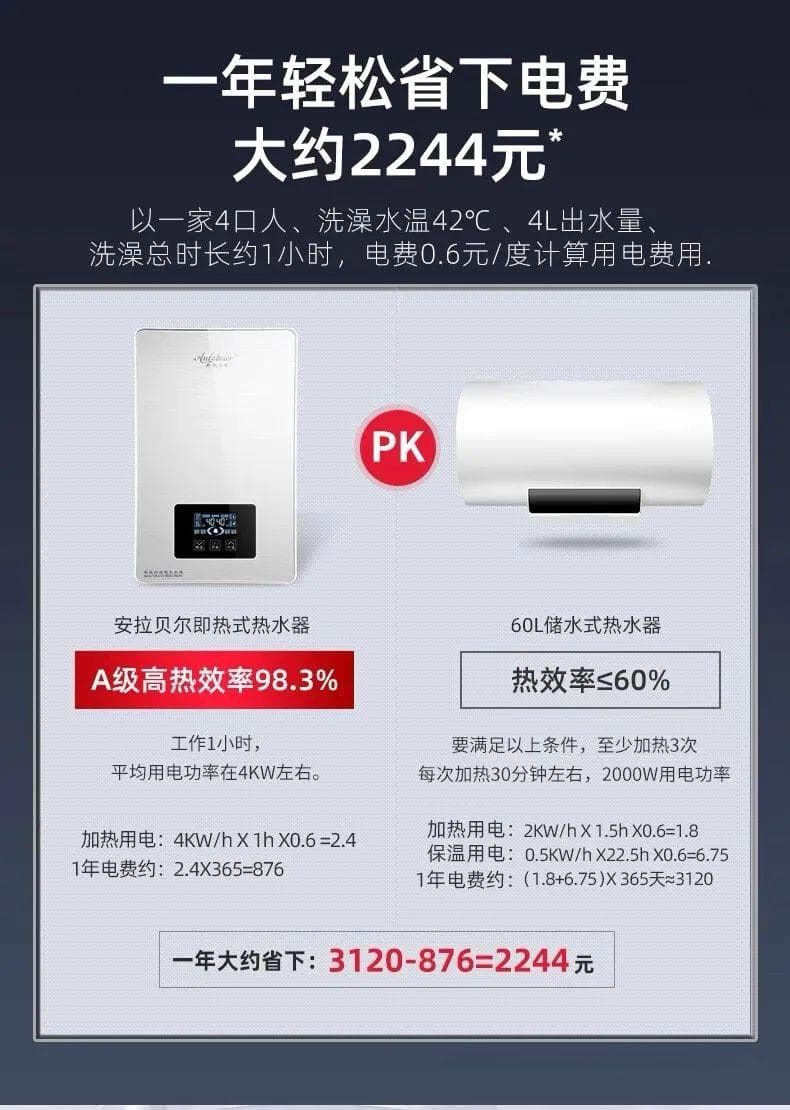即热式电热水器真的很费电吗