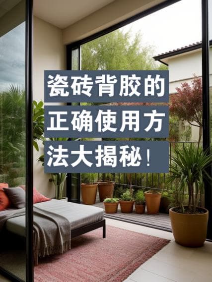 建筑百科：强力瓷砖胶的正确使用与安装技巧
