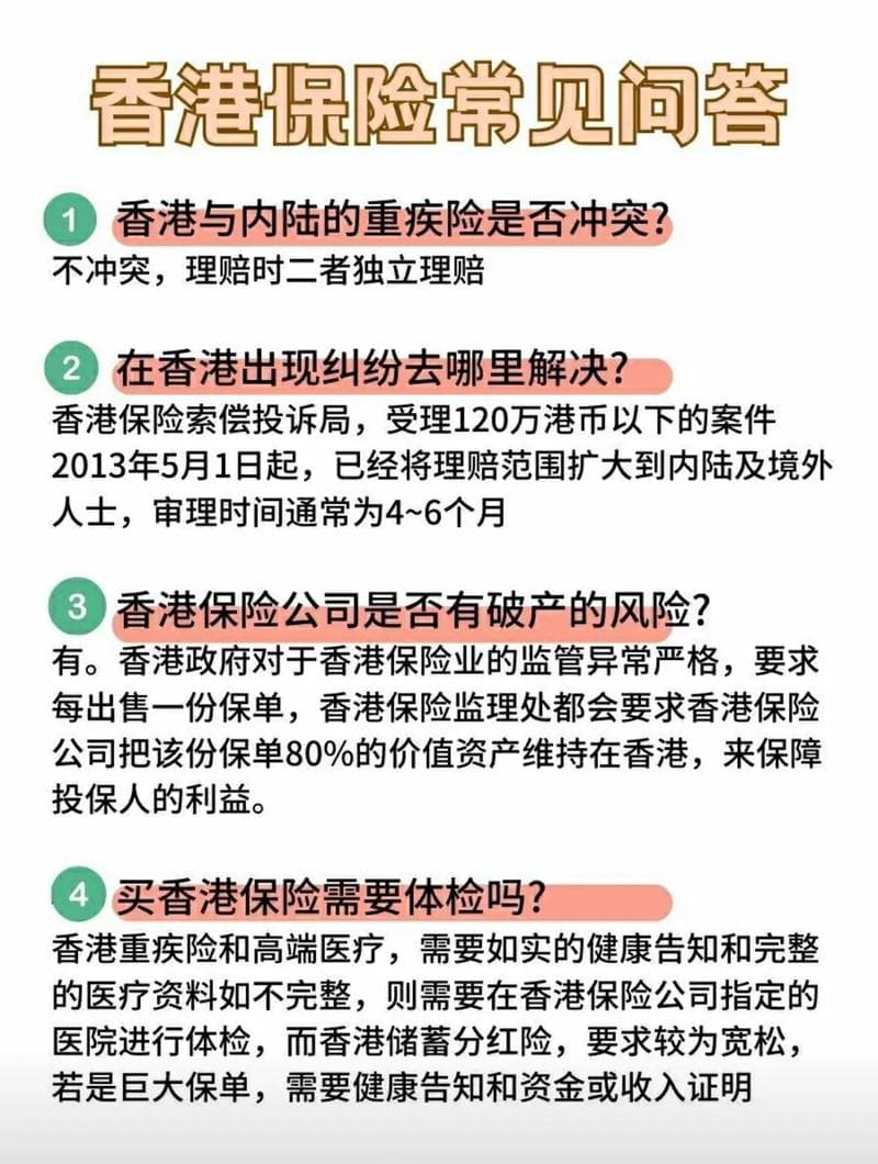 香港保险知识详解