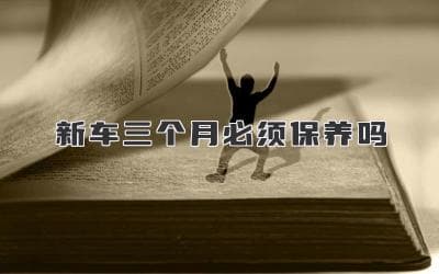 新车三个月必须保养吗：揭开真相