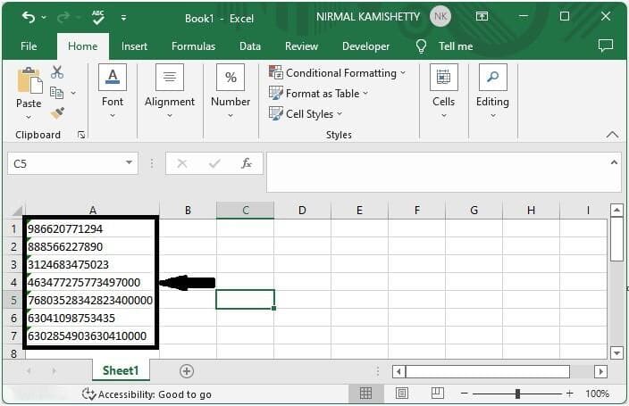 Excel 如何把科学记数法转换为文本或数字