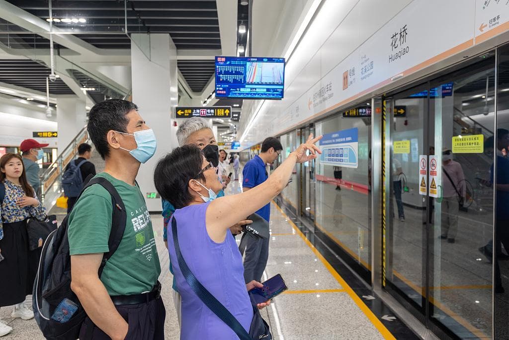 沪苏地铁无缝对接一周年：花桥站成沿线客流增量最大站点