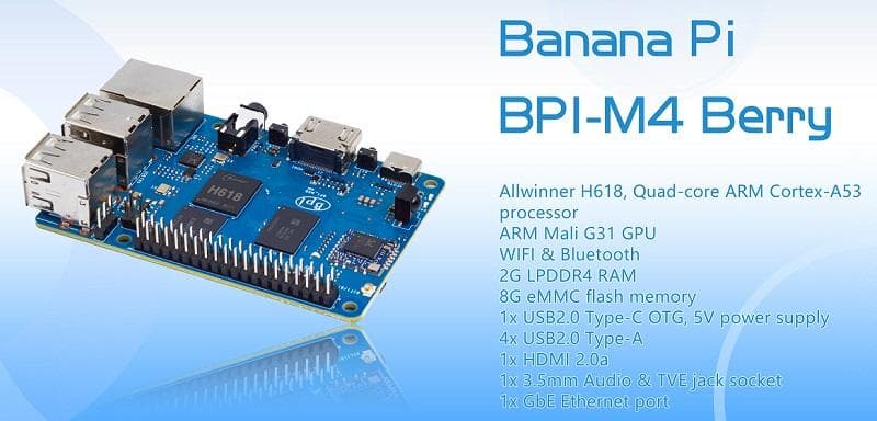 Banana Pi BPI-M4 Berry开发板技术详解：全志H618芯片设计