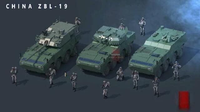 中国新一代步兵作战支援轮式步战车族：全能战士的“全家福”