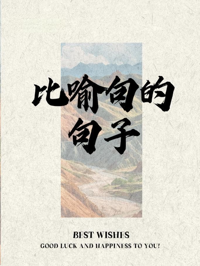 比喻句的10字妙法：化无形为神奇！