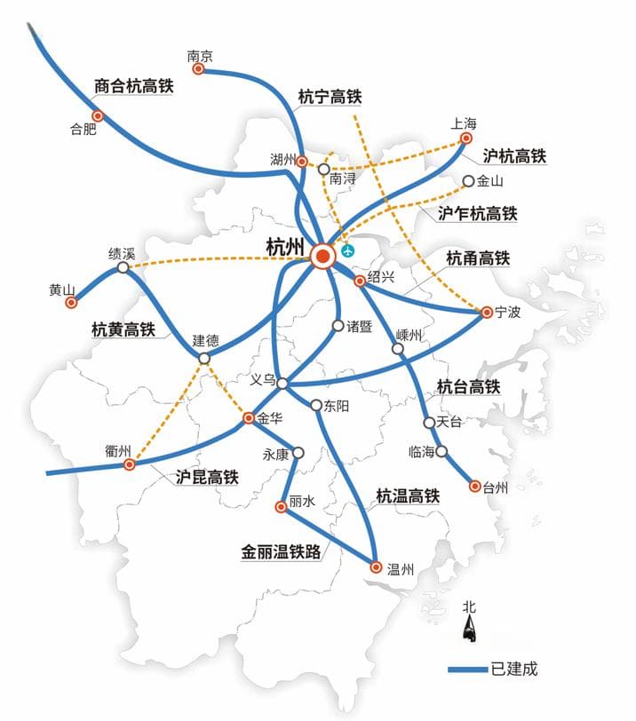 杭州交通大升级：萧山机场将建四跑道，沪乍杭铁路直通浦东机场
