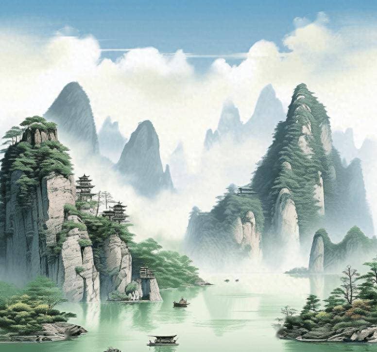 天门中断楚江开，碧水东流至此回：李白《望天门山》赏析