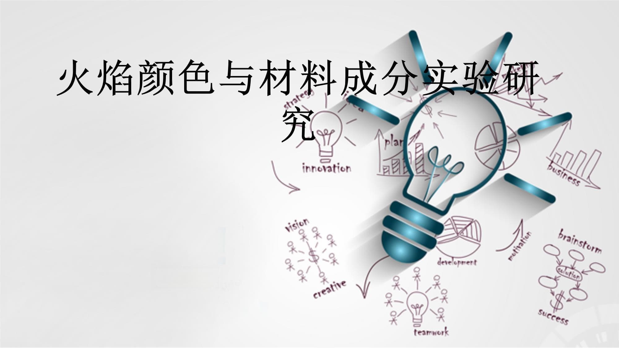 火焰颜色与材料成分实验研究