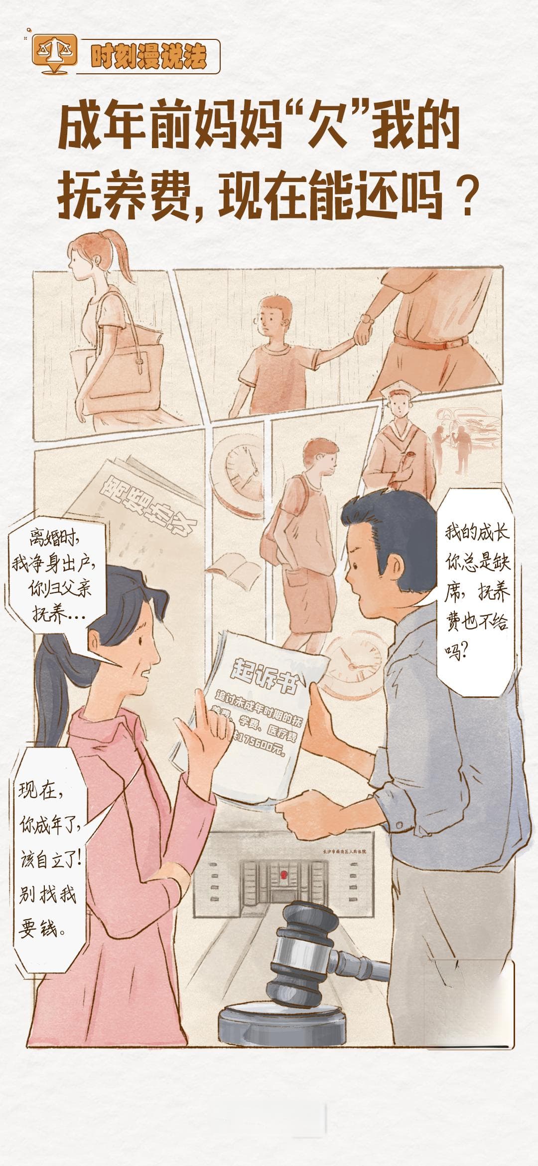 成年前妈妈“欠”我的抚养费，现在能还吗？