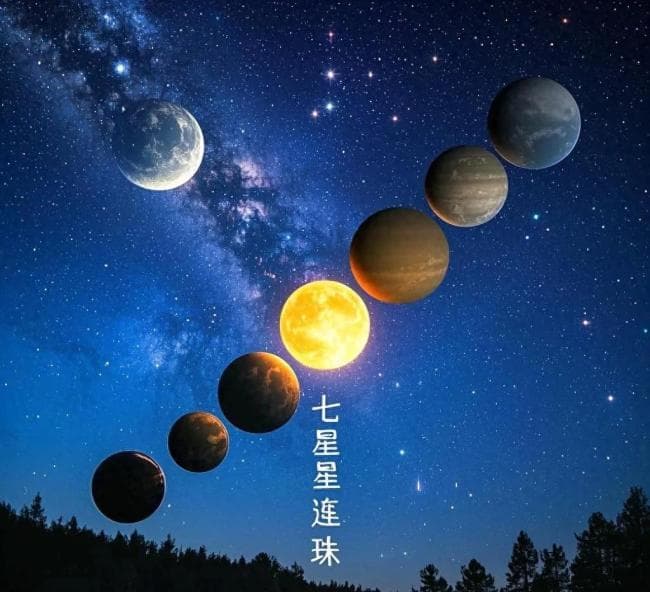 专家：七星连珠肉眼只能看到3颗星 理想与现实的差距