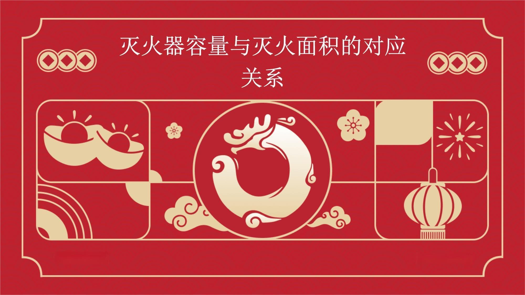 灭火器容量与灭火面积的对应关系