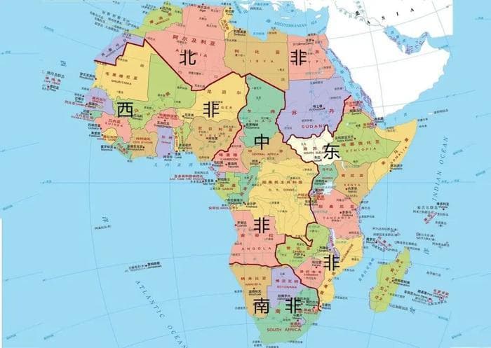 非洲地理区域划分与国家经济排名：从北非到南非的全面解析