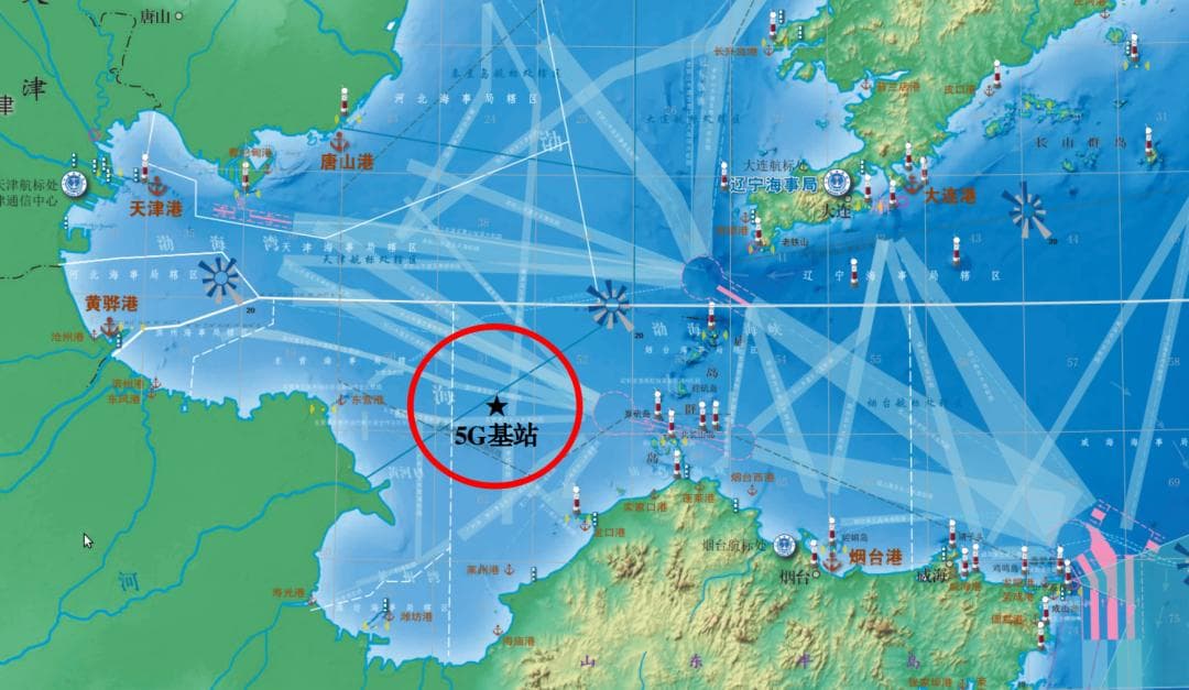 渤海中南部油田密集水域进入5G时代