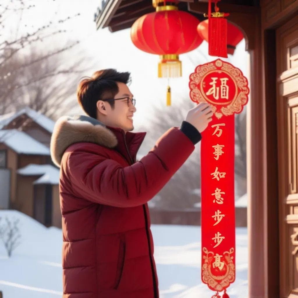 夜问丨从左往右还是从右往左？你家的春联贴对了吗？