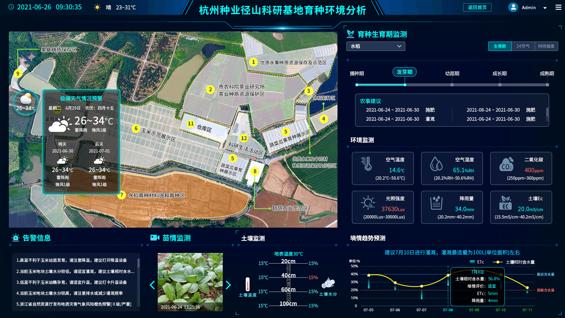 智慧农业项目方案：种植基地数字云平台建设