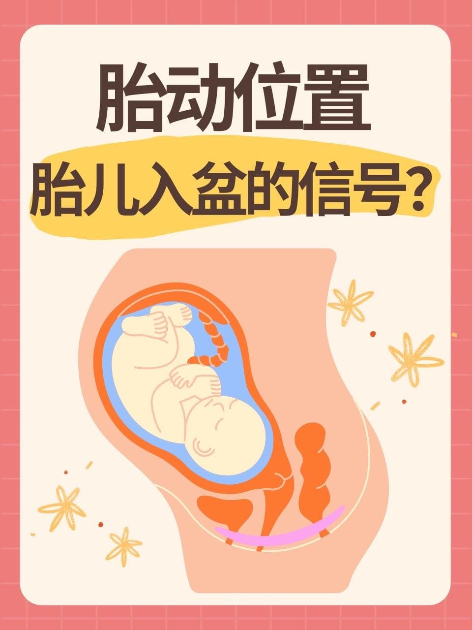 胎动位置，胎儿入盆的信号？