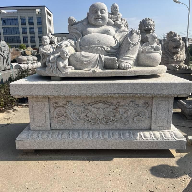 石雕五子戏弥勒佛的寓意是什么？