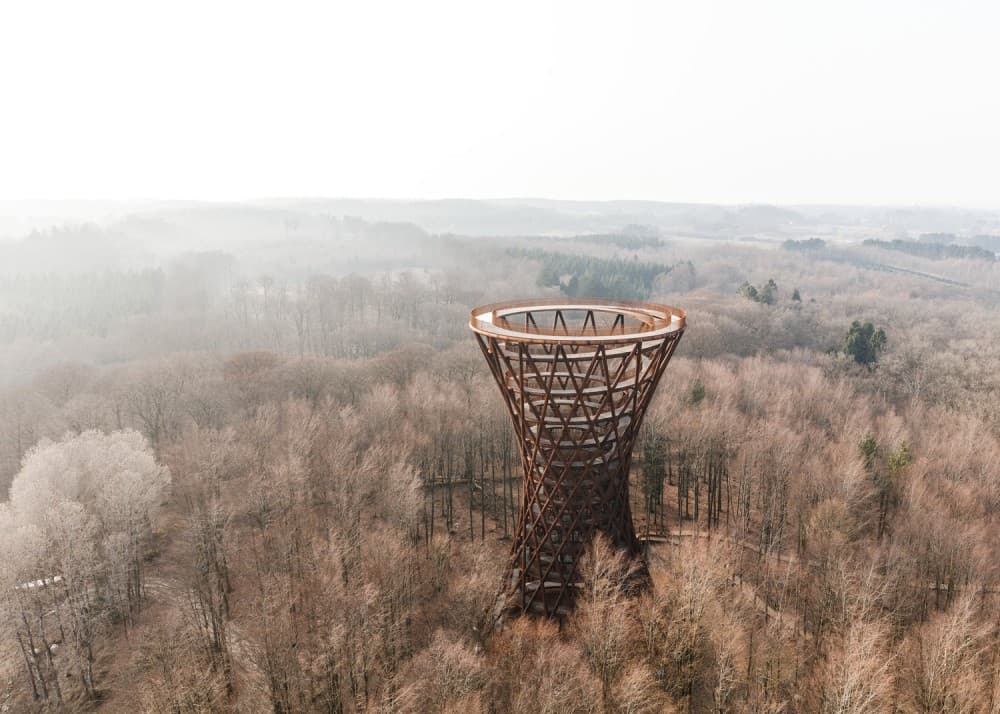 丹麦森林中的螺旋景观塔：The Treetop Experience