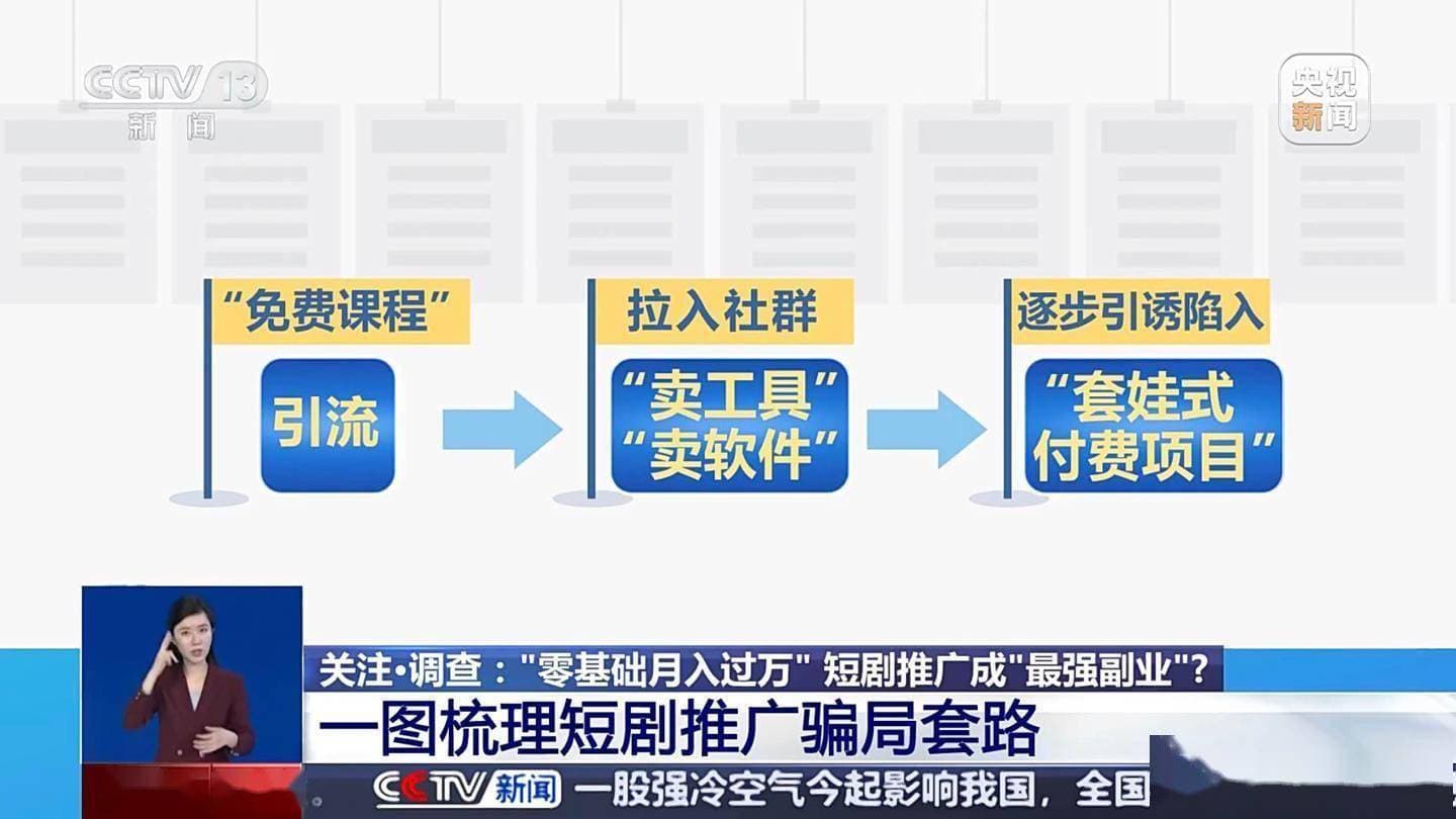 短剧推广"月入过万"梦碎，央视揭秘4880元课程真相