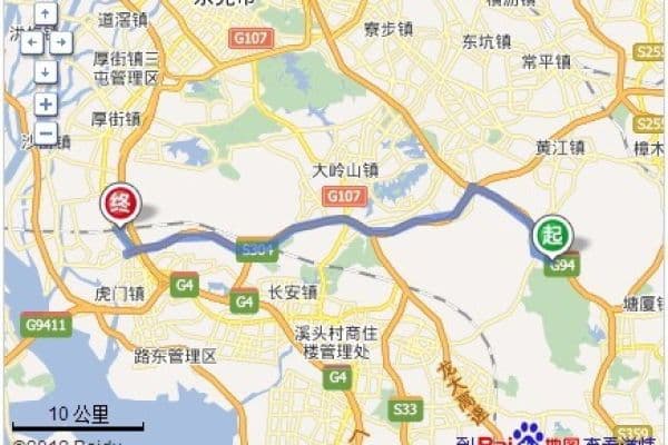 广州到东莞的距离与出行路线详解
