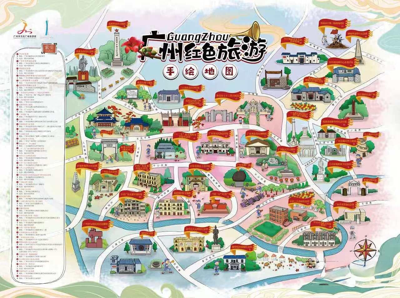 广州市区旅游景点分布一览：详细地图指南