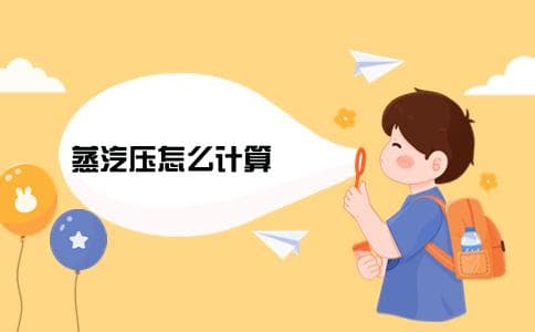 蒸汽压怎么计算