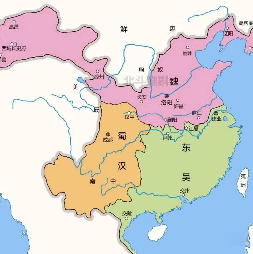 从诸侯割据到三家归晋：通过10张地图看三国历史的演变