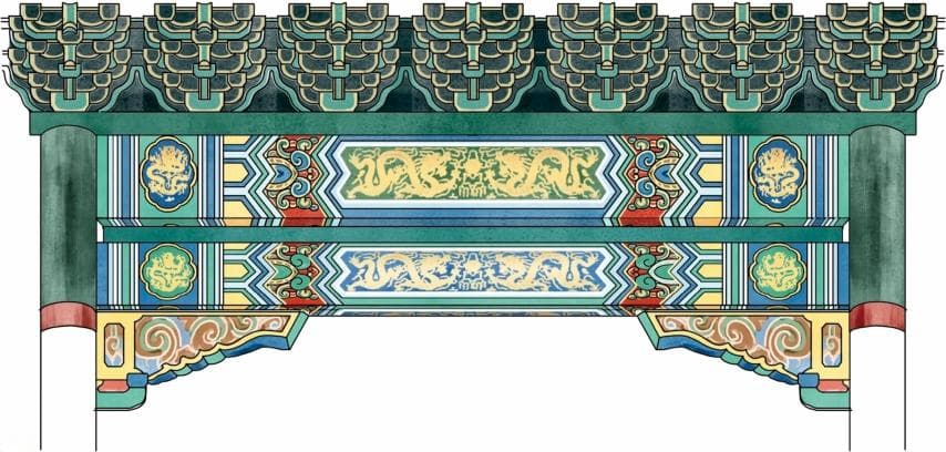 中国古建筑彩绘：传统建筑装饰艺术的瑰宝