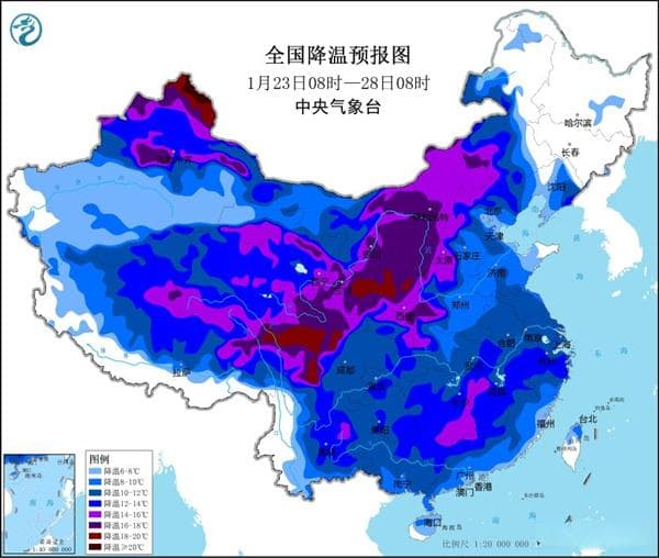 今年首场寒潮来袭多地气温骤降 入冬以来最强降雪过程将上线