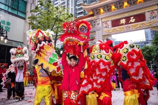 三月三，广州石牌村北帝诞巡游展现岭南文化魅力