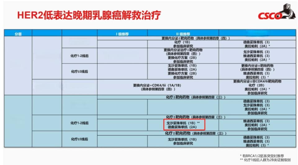 2024 CSCO BC指南三阴性晚期乳腺癌解救治疗更新解读