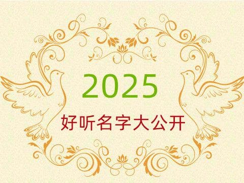 2025好听的宝宝名字取名技巧大公开
